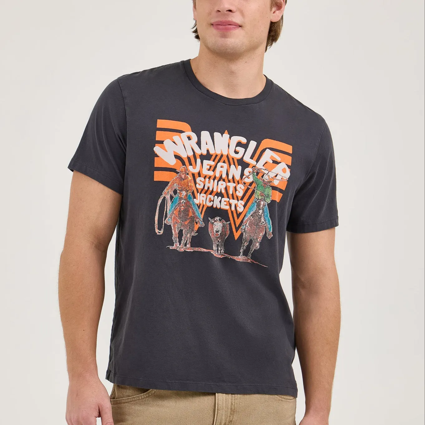 Wrangler? x Whataburger? Black Graphic T-Shirt Adjustable Fit System