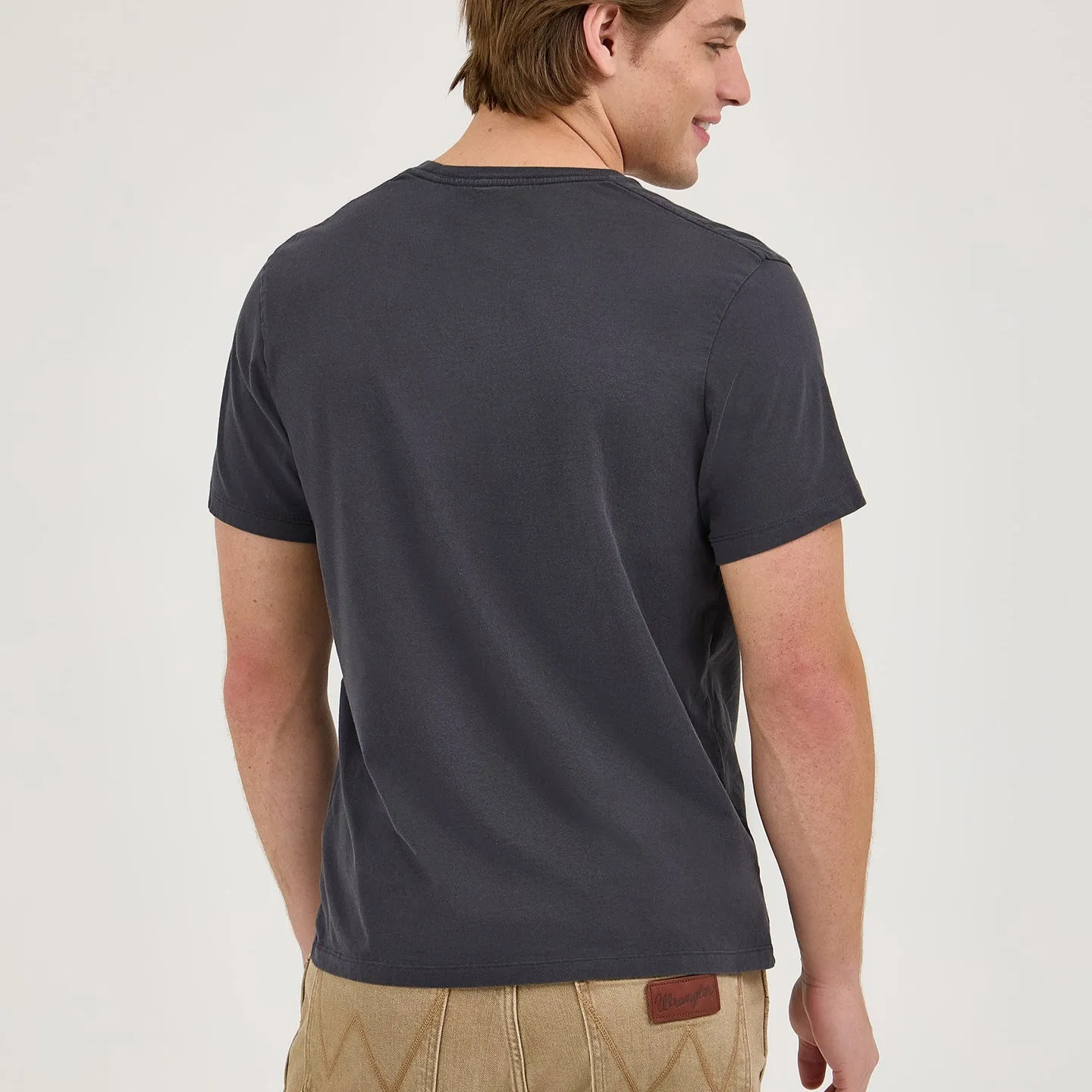 Wrangler? x Whataburger? Black Graphic T-Shirt Silicone Grip Interior VersatileNeckline