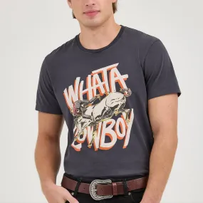Flexible Neckline Wrangler? x Whataburger? Cowboy Graphic Black T-Shirt