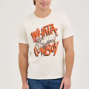 Soft touch finish Wrangler? x Whataburger? Cowboy Graphic White T-Shirt