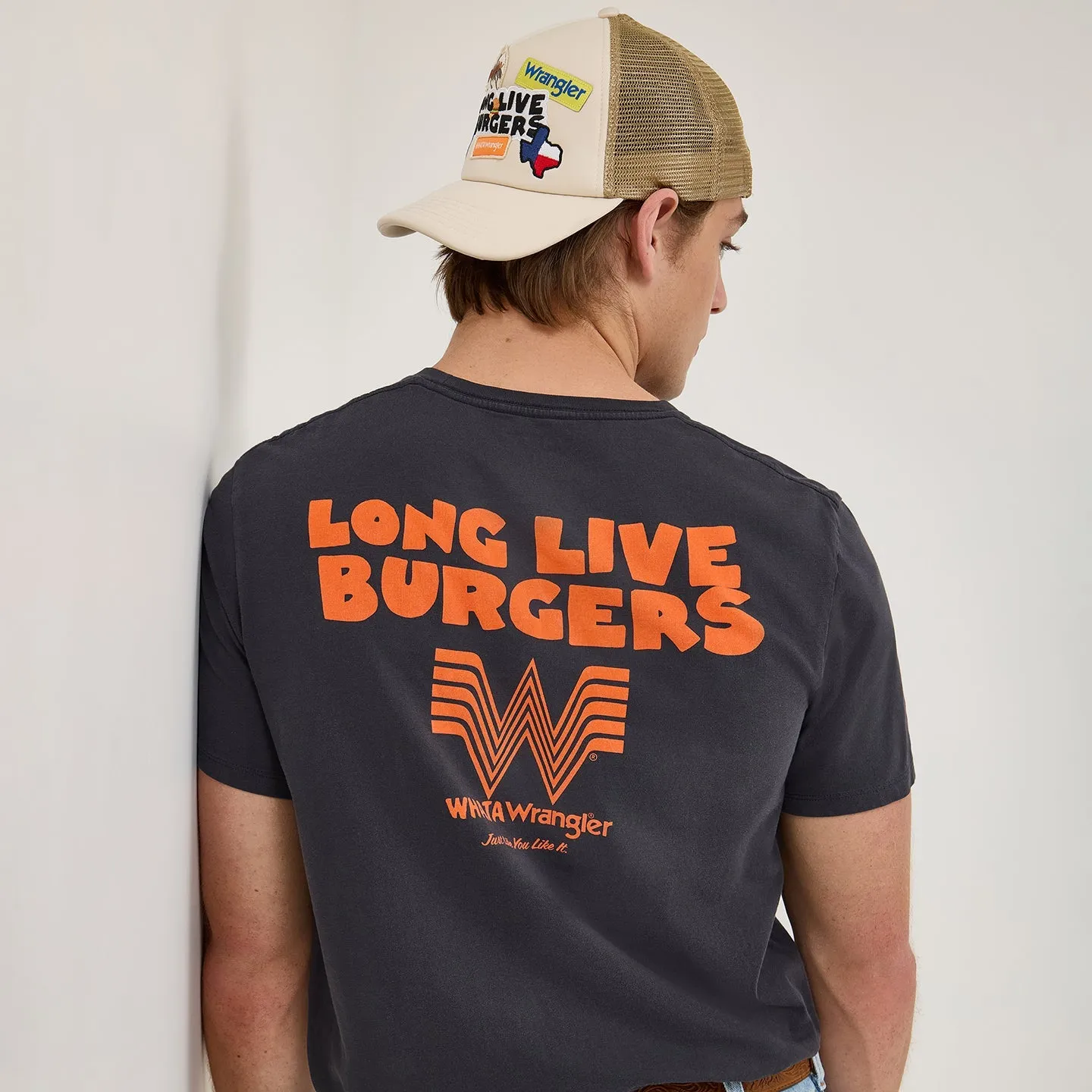 AdjustableHemCuffs Wrangler? x Whataburger? Long Live Burgers T-Shirt