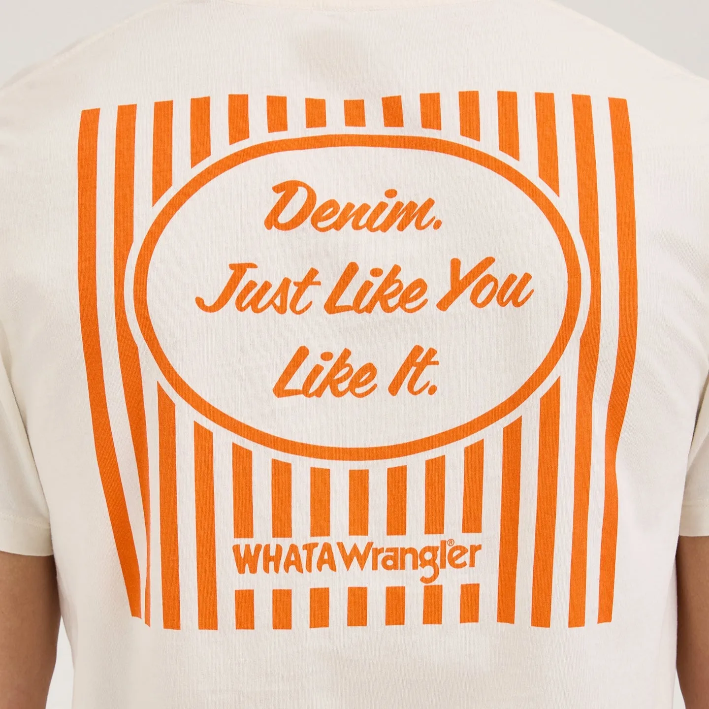 Structured Shoulder Durable Stitch Pattern Wrangler? x Whataburger? Just Like You Like It T-Shirt