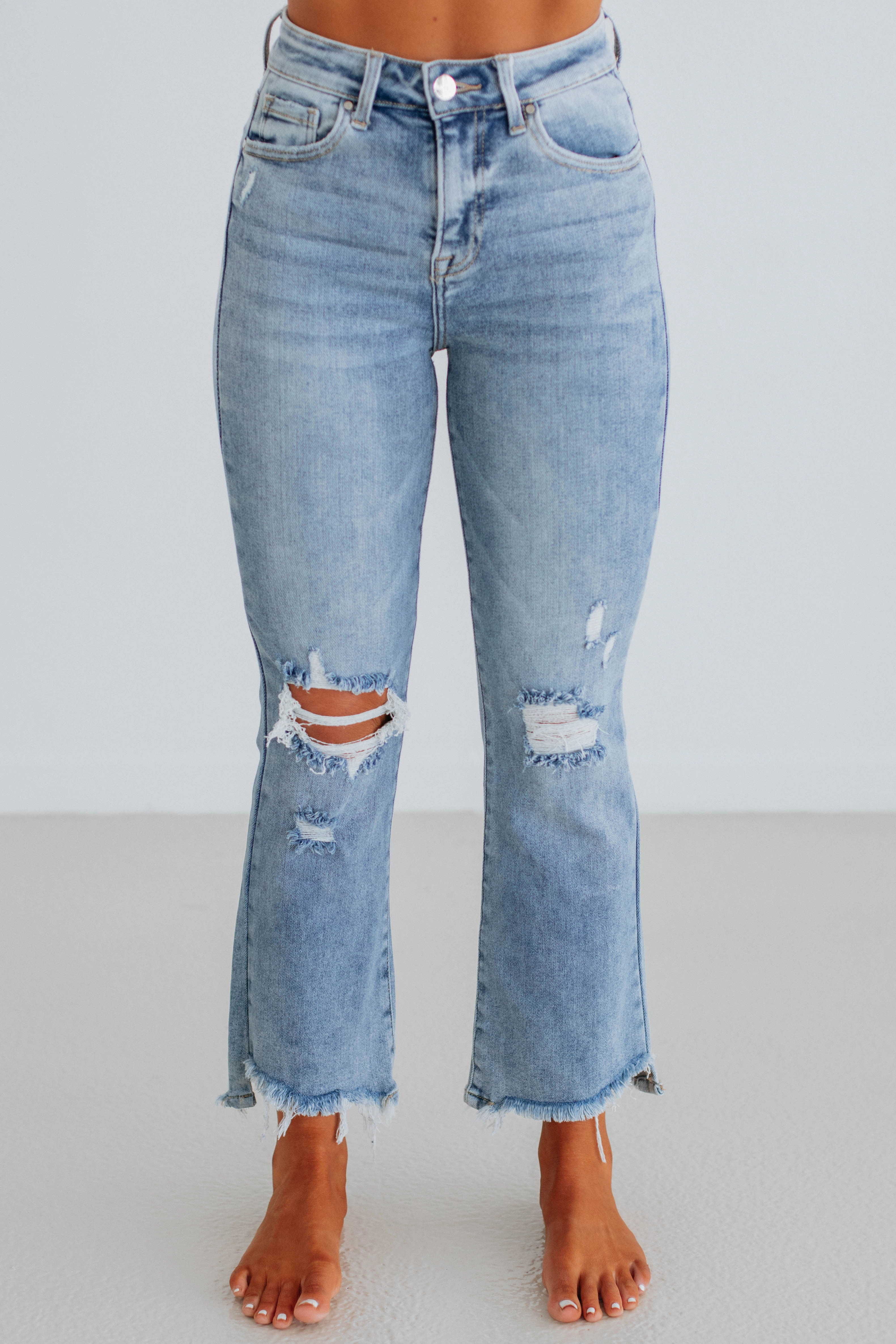 Cammi Risen Jeans - Light Wash High Quality Bold Look Summer Vibes Fashion Essential
