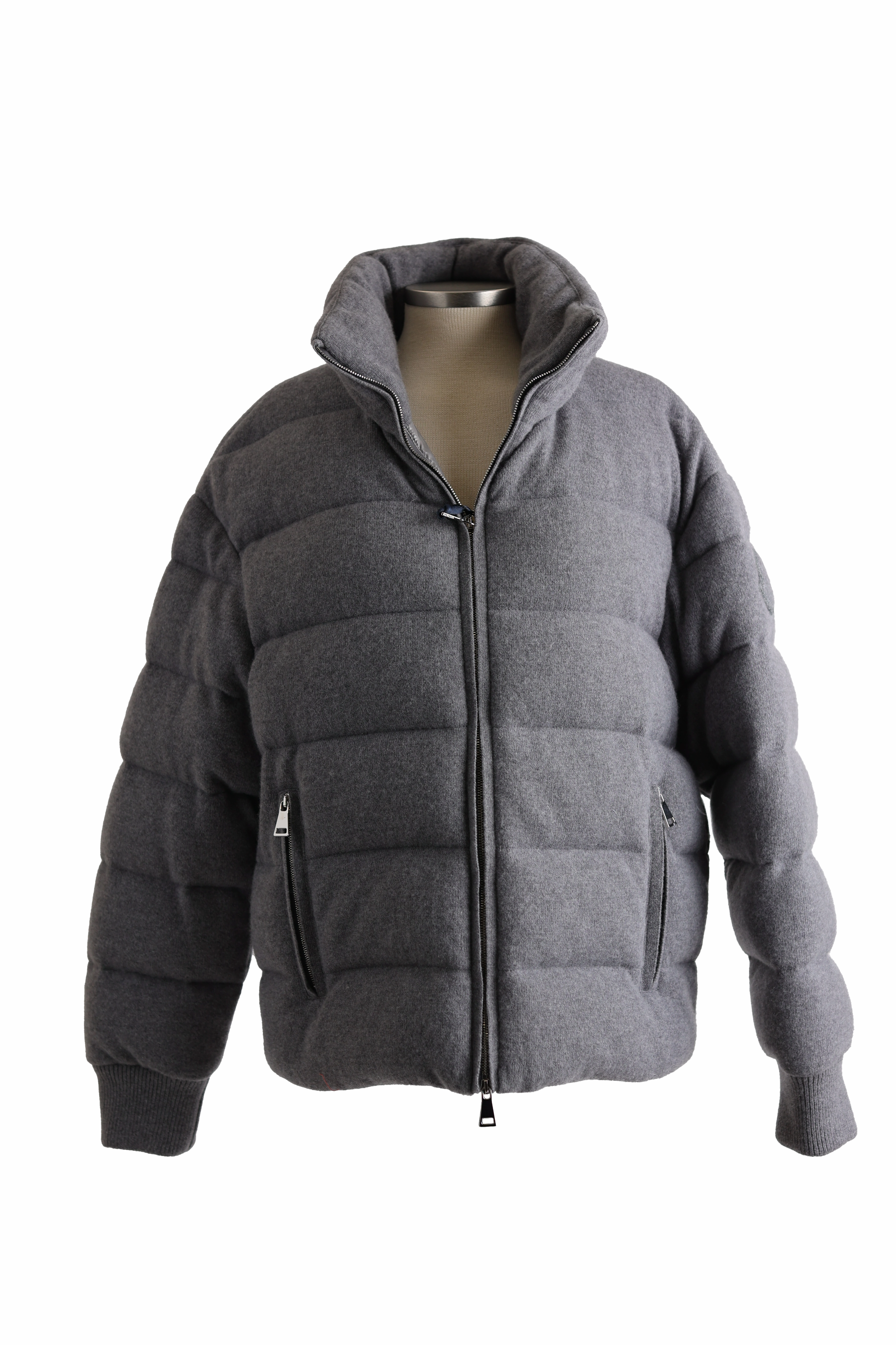 Cayeux Wool Quilted Down Puffer Jacket Commuter Friendly Look