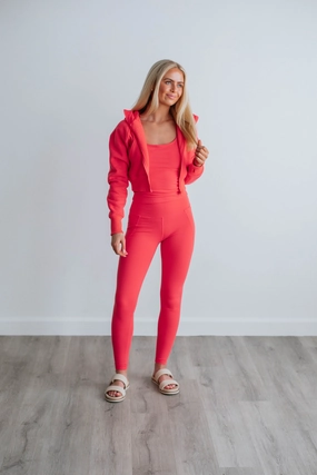 Outdoor Flex Zalen Active Leggings - Hibiscus