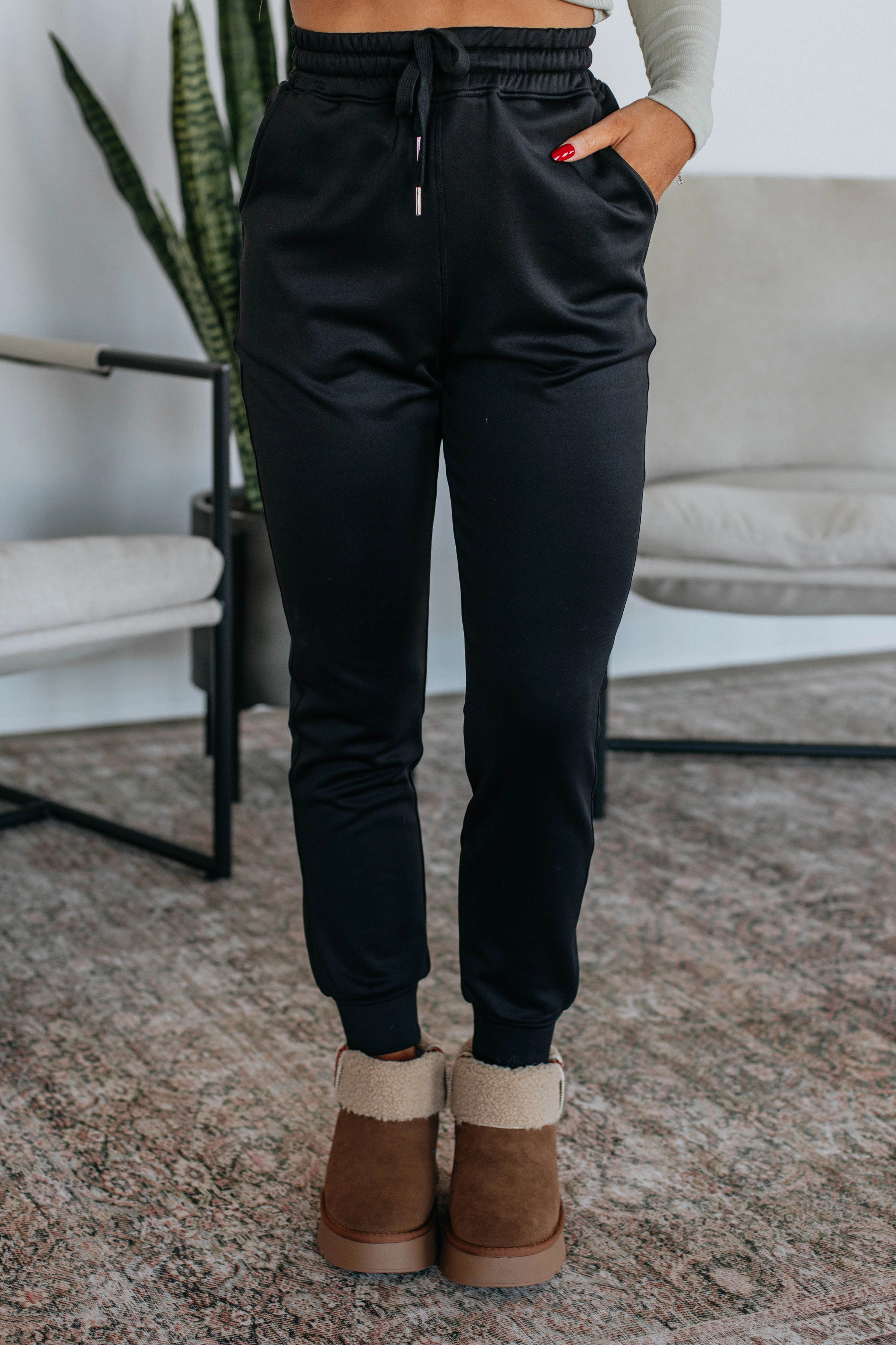 Zealand Lounge Joggers - Black SecureClosures Comfy Feel