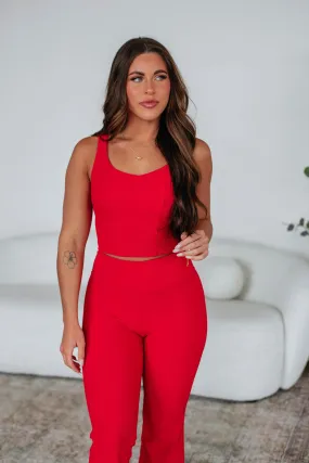 Active Fresh group use Zinia Ribbed Tank - Heatwave